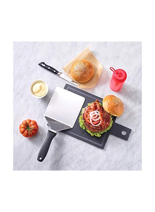 Paderno World Cuisine Stainless Steel Turner Silver/Black 7.5inch - Image 3