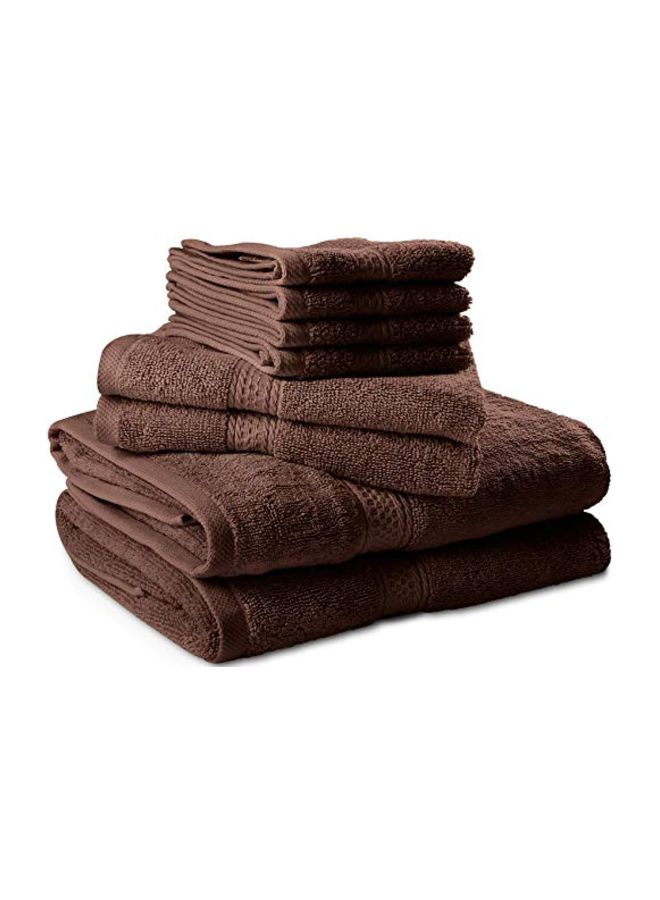 Utopia Towels 8-Piece Cotton Towel Set Dark Brown  - Image 5