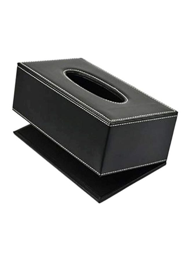 ساينس بورشيس حامل مناديل بتصميم علبة أسود 9.5x4.9x3.1بوصة - Image 2