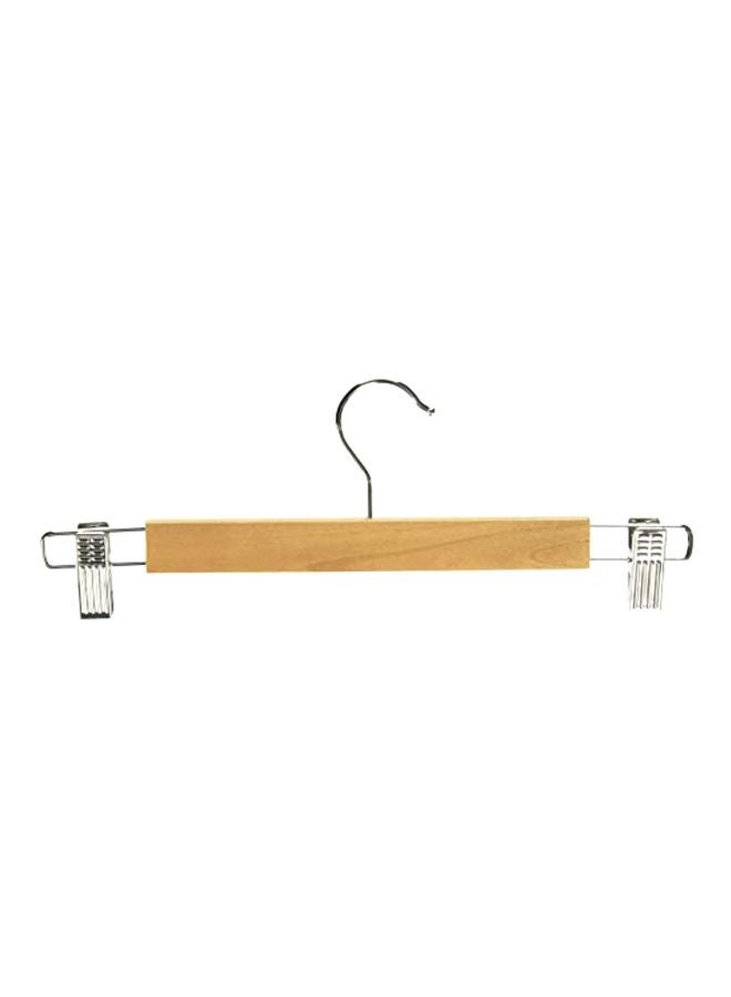 Whitmor - Pack Of 5 Wooden Skirt Hangers Beige 1x13.5x4.88inch - Image 1