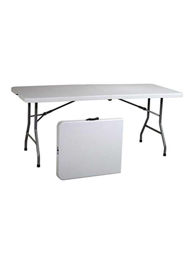 Office Star Multipurpose Foldable Table White/Black 90x50x7 cm - Image 1