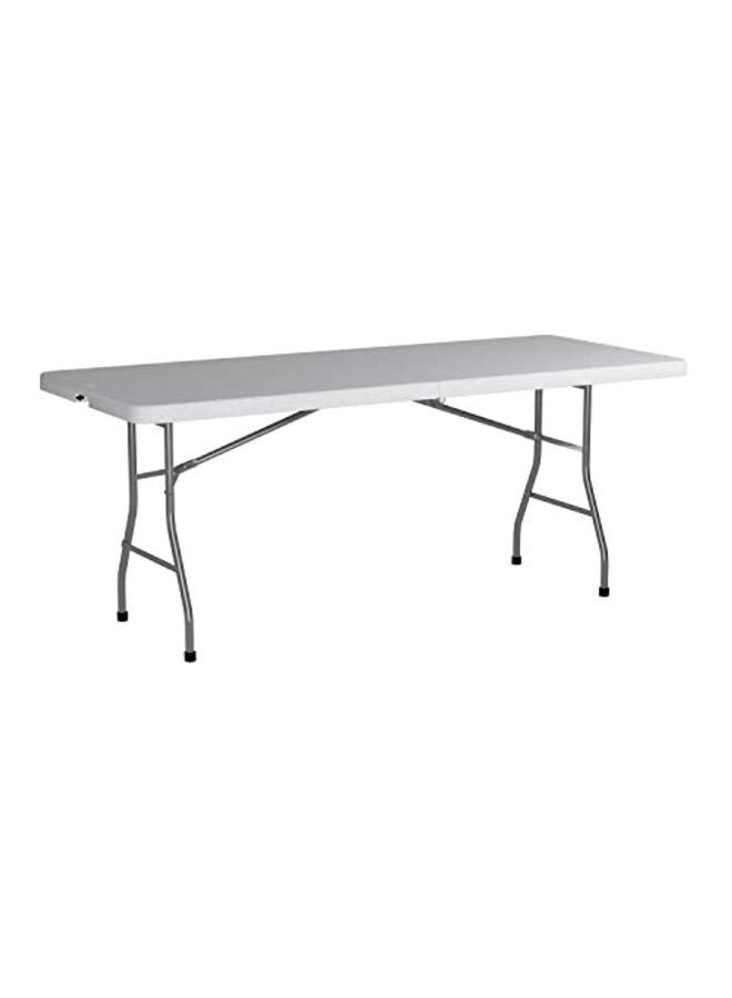 Office Star Multipurpose Foldable Table White/Black 90x50x7 cm - Image 3