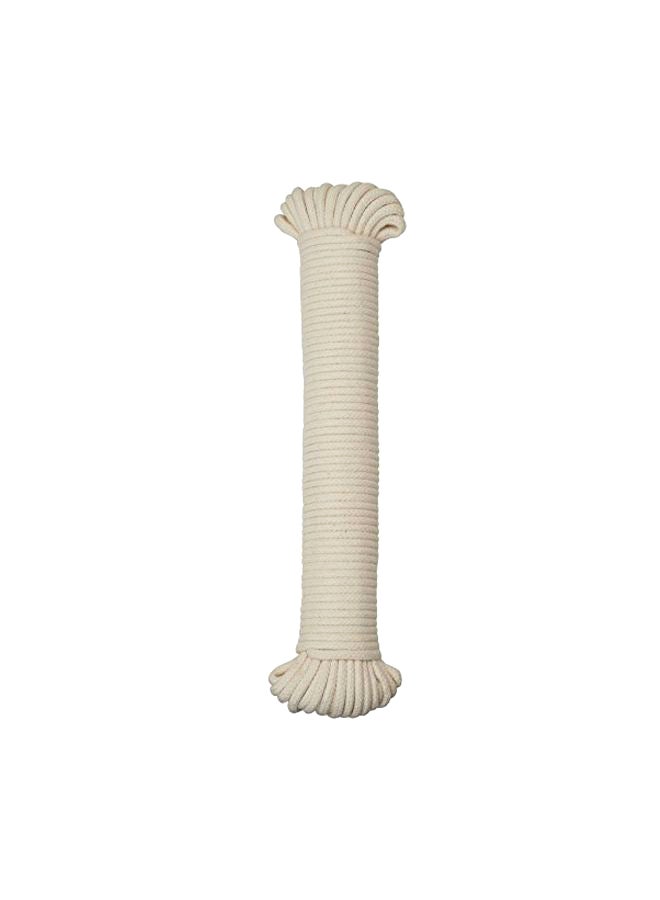 Household Essentials - All-Purpose Cotton Clothesline Rope White 100feet - Image 1