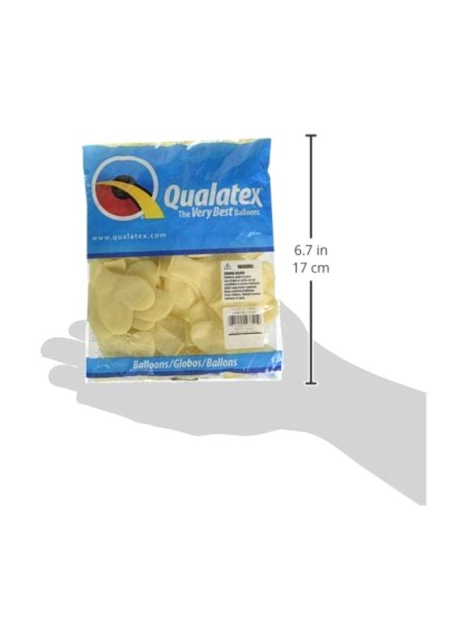 Qualatex - 100-Piece Heart Shaped Balloons 43721 11inch - Image 1