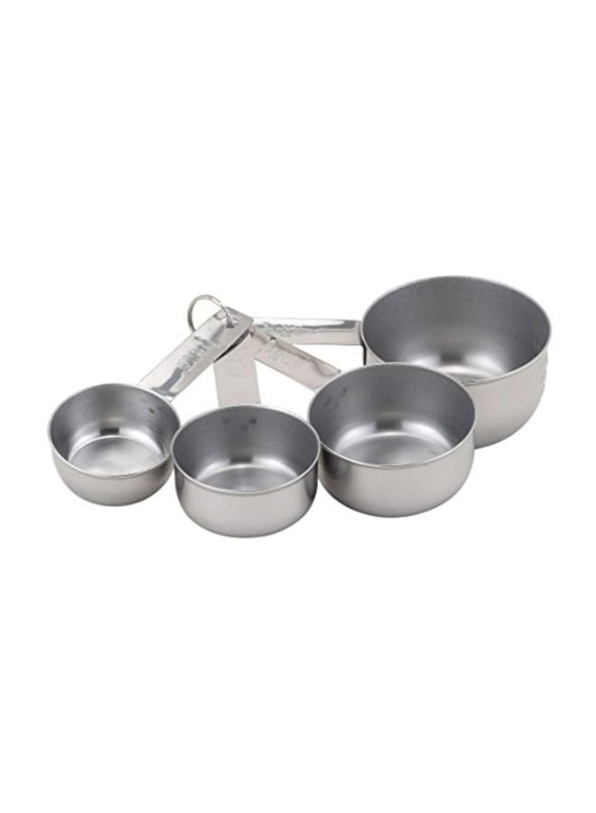Mrs. Anderson's Baking 4-Piece Stainless Steel Measuring Cups Set Silver - Image 1