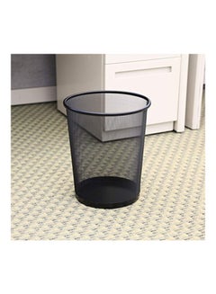 Seville Classics 3-Piece Wastebasket Recycling Bin Set Black 12x14x9inch  - Image 5