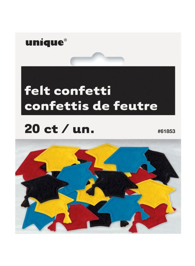 يونيك طقم قصاصات ورقية ملونة من اللباد مكون من 20 قطعة طراز 61853 1بوصة - Image 1