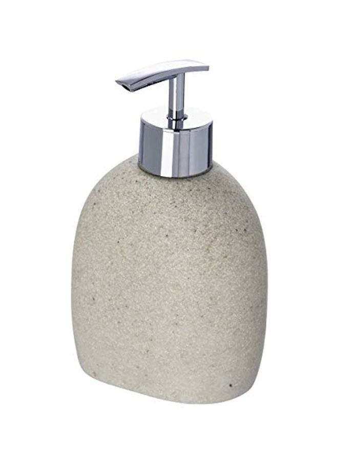 Wenko Polyresin Soap Dispenser Grey/Silver - Image 1