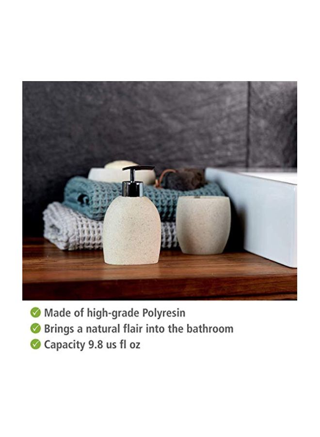 Wenko Polyresin Soap Dispenser Grey/Silver - Image 2