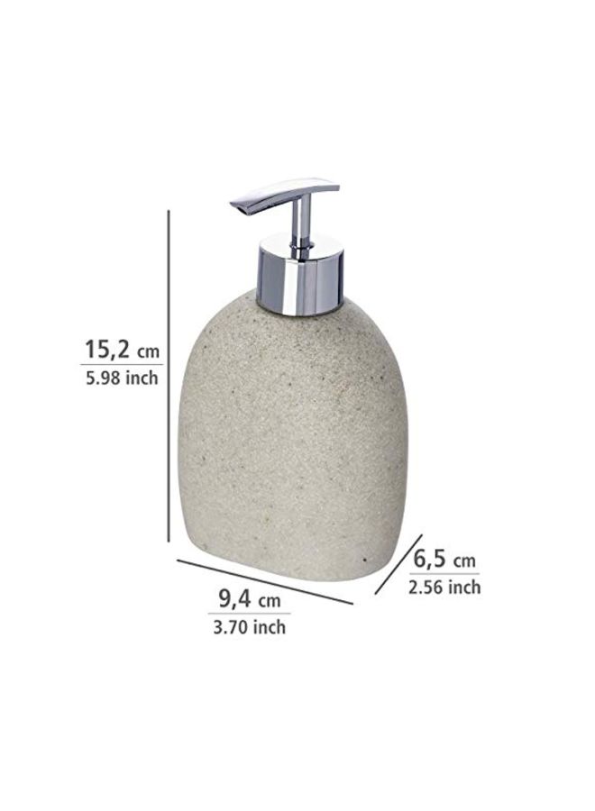 Wenko Polyresin Soap Dispenser Grey/Silver - Image 3
