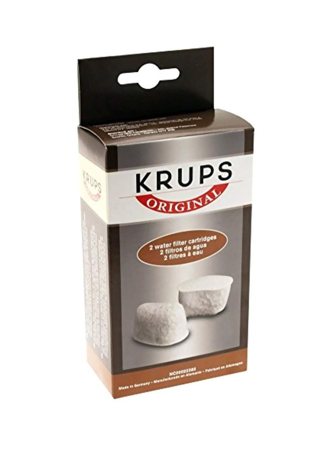 Krups 2-Piece Water Filter Cartridge White - Image 2