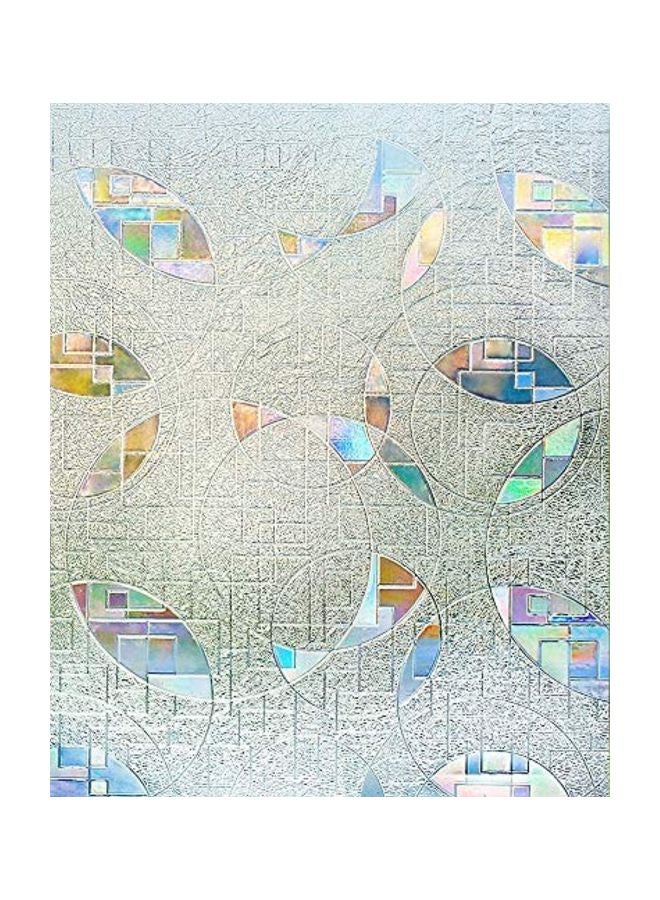 رابيتجو فلم لاصق للنوافذ بتصميم ثلاثي الأبعاد للحفاظ على الخصوصية. شفاف 23.6x78.7بوصة - Image 1