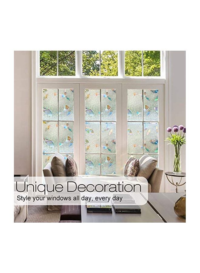 رابيتجو فلم لاصق للنوافذ بتصميم ثلاثي الأبعاد للحفاظ على الخصوصية. شفاف 23.6x78.7بوصة - Image 3