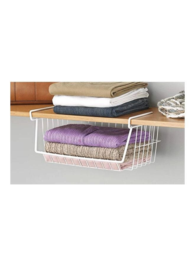 ويتمور سلة على شكل رف من السلك أبيض 10x16x7بوصة - Image 2