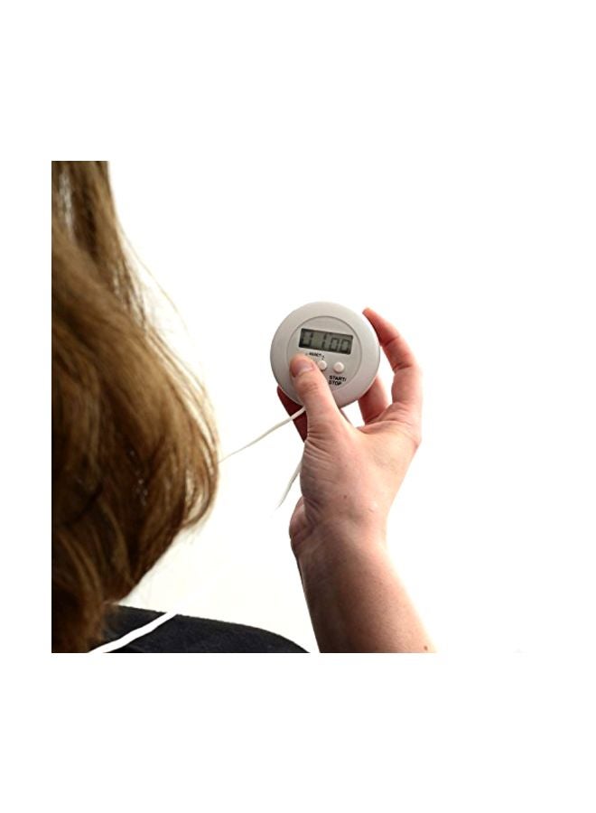 Norpro - Digital Timer With Rope White 4x1x2.8inch - Image 1