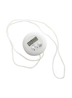 Digital Timer With Rope White 4x1x2.8inch