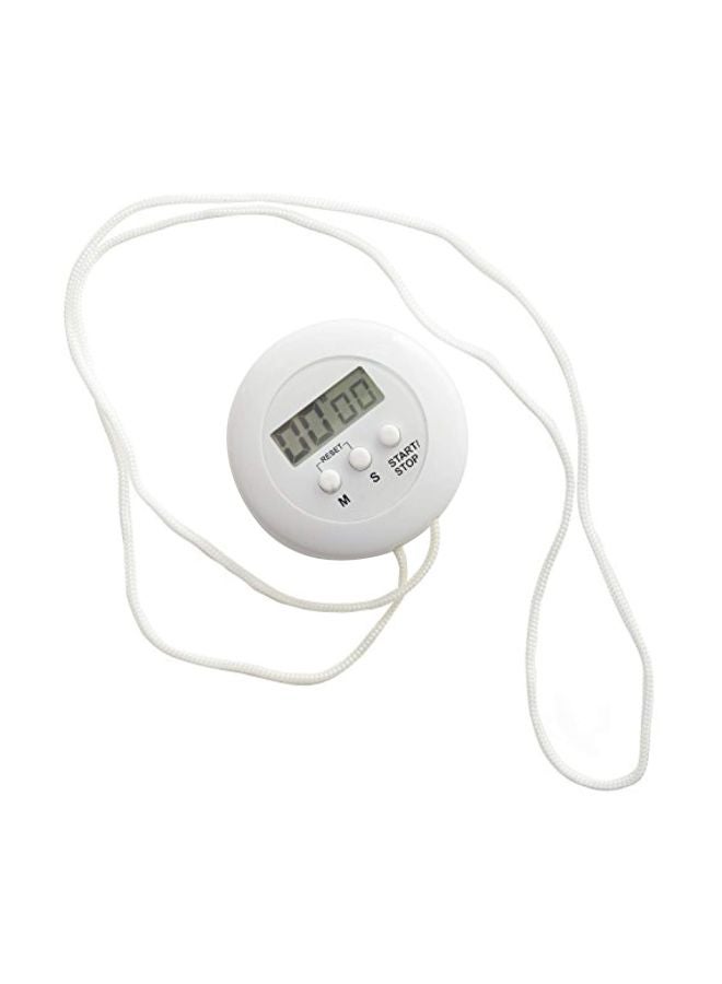 Norpro - Digital Timer With Rope White 4x1x2.8inch - Image 1
