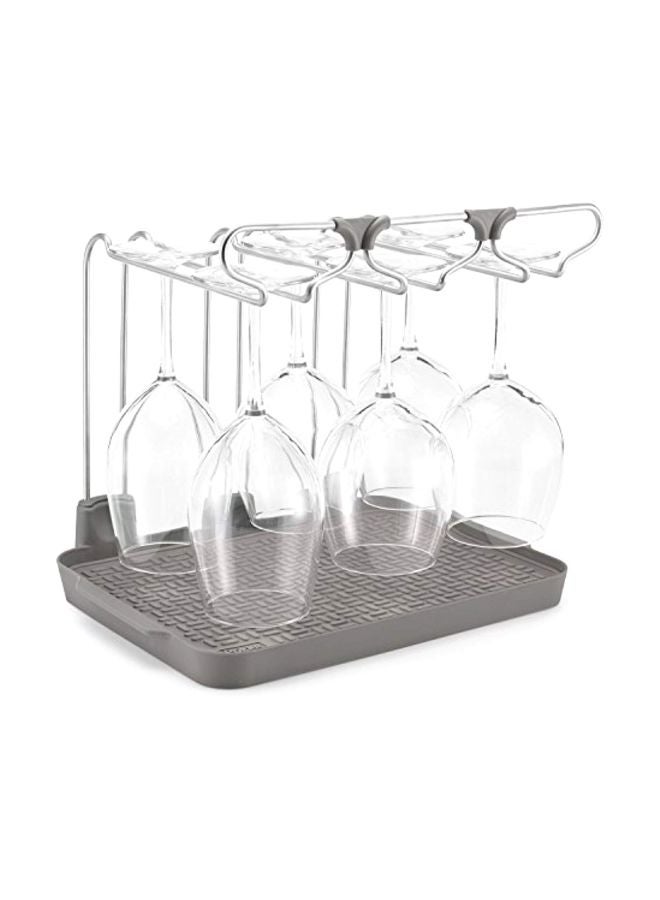 بولدير رف تجفيف الزجاج فضي 13.25x10.15x12بوصة - Image 2