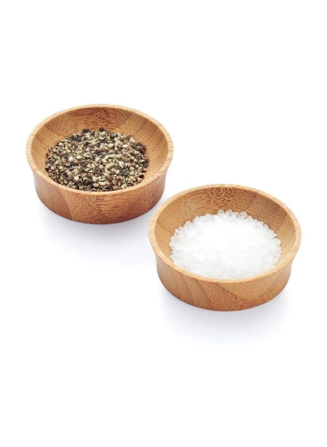 Bambu 4-Piece Reusable Bamboo Condiment Cups Beige 2.4x2.4x0.8inch  - Image 3