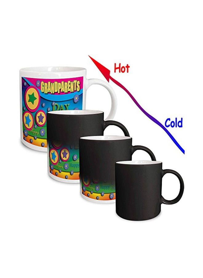 3Dروز طقم مجات من السيراميك مكون من قطعتين أبيض/أخضر/أصفر - Image 2