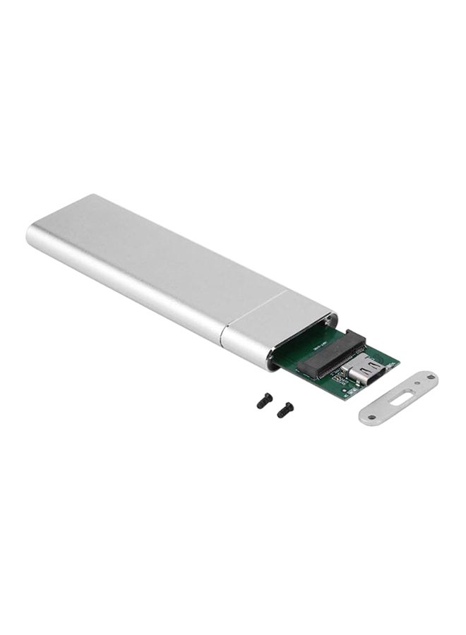 Generic - SSD Type-C Converter Enclosure Case With Screw Driver And Cable Silver/Black - Image 1
