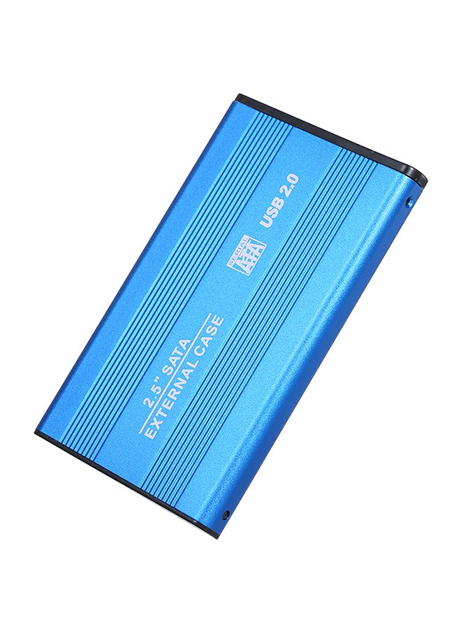 USB To Sata HDD Converter Enclosure Case With Accessory Blue/Black/Silver  - Image 3