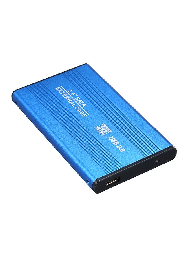 USB To Sata HDD Converter Enclosure Case With Accessory Blue/Black/Silver  - Image 5