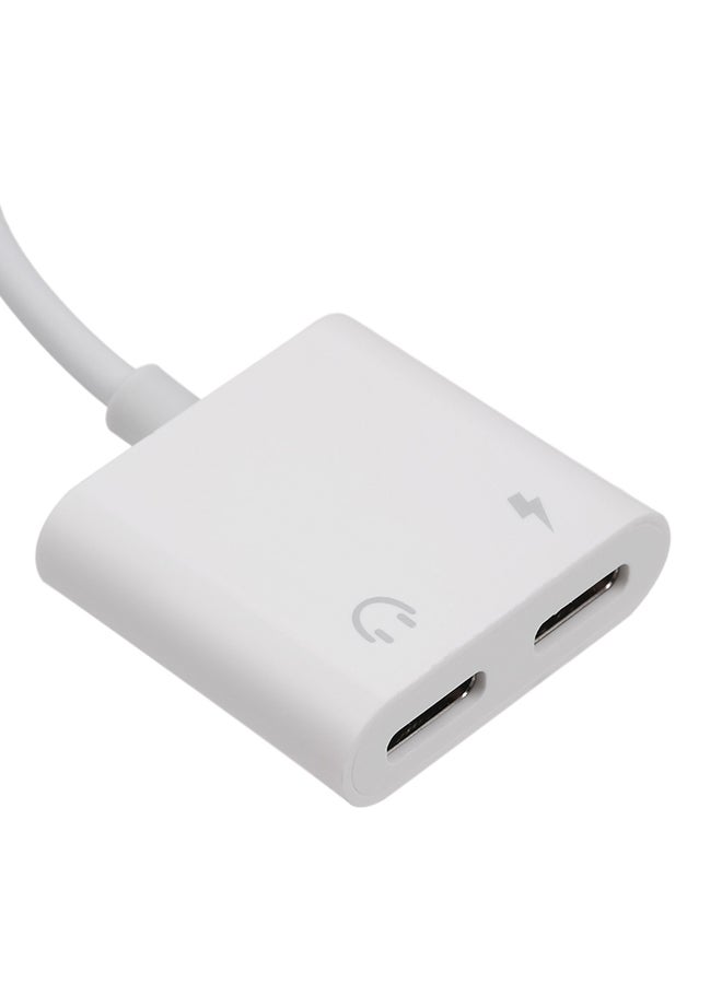 Dual Type-C Digital Version Of Audio Cable White  - Image 2