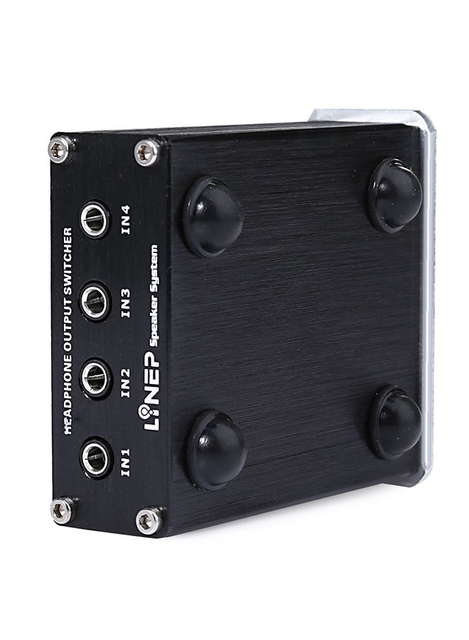 A985 Four-In Four-Out Audio Switcher 3.5mm Interface V5497 Black - Image 4