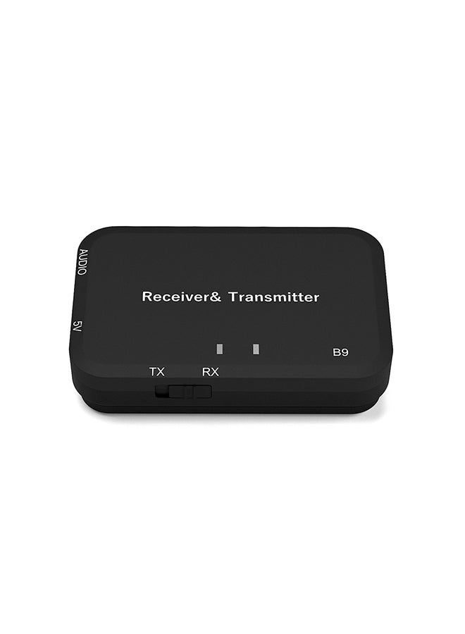 B9 2-In-1 Wireless Bluetooth Audio Receiver And Transmitter V4699 Black
