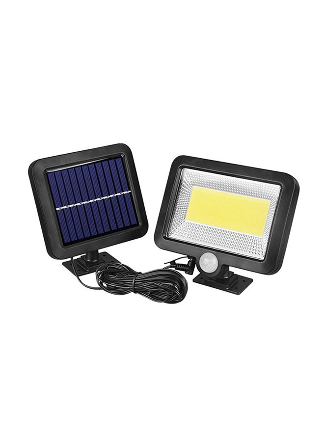 100 COB Solar Energy Wall Mounted Night Lamp Black - Image 1