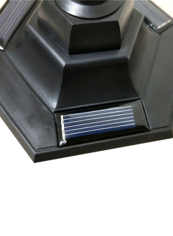 مصباح حائط LED مضاد للماء يعمل بالطاقة الشمسية ومزود بجهاز استشعار أسود - Image 4