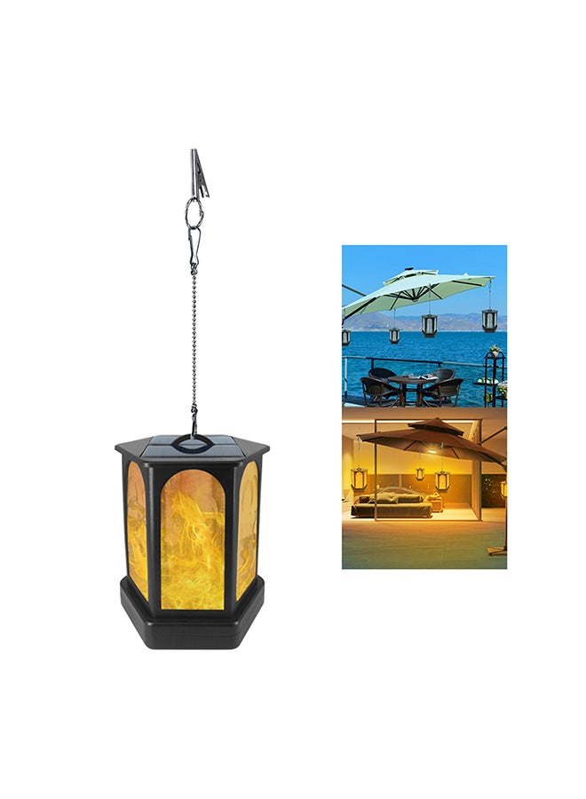 96 Leds Solar Light Hexagonal Flame Outdoor Light Yellow - Image 2