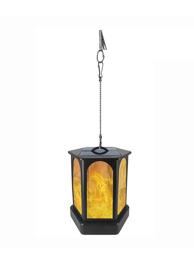 96 Leds Solar Light Hexagonal Flame Outdoor Light Yellow - Image 1