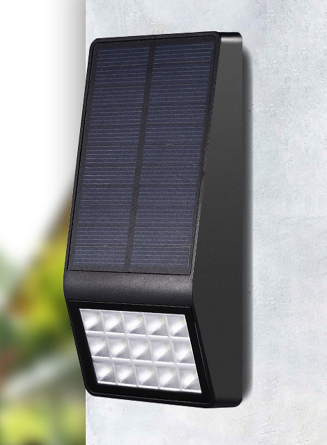 Generic 15 Leds Solar Wall Lamp Outdoor Light Blue/Black  - Image 3