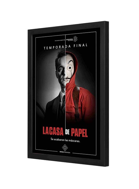 Lacasa De Papel Wooden Framed Wall Art Painting Multicolour 33x43cm