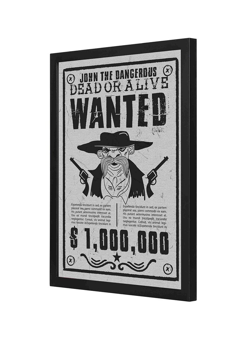 LOWHA Text Printed Wooden Wall Art Multicolour 33 x 43cm - Image 1