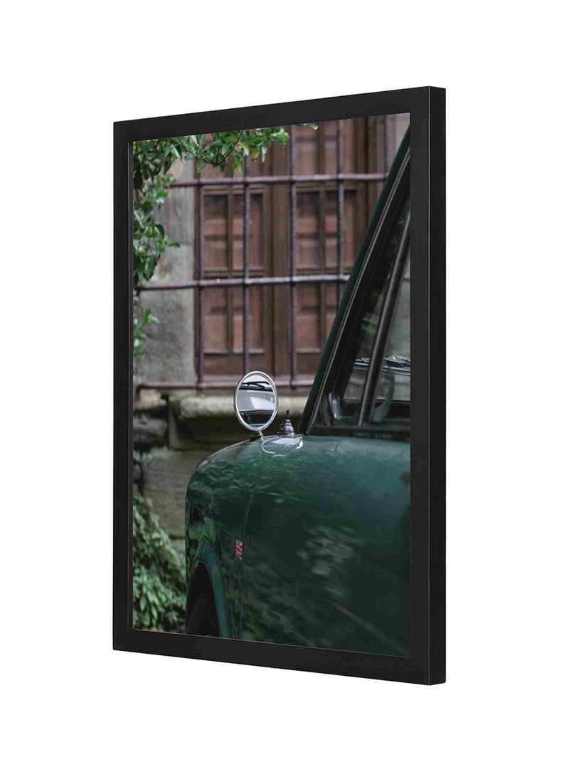 LOWHA Vintage Car Wooden Frame Wall Art Multicolour 33 x 43cm - Image 1