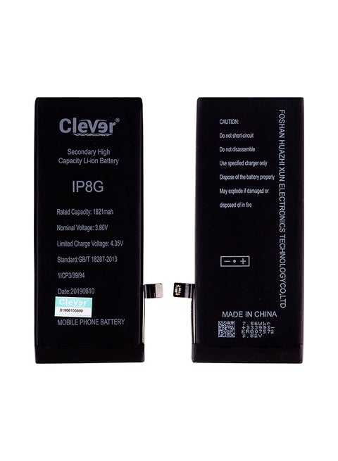 1821.0 mAh Replacement Battery For Apple iPhone 8G Black