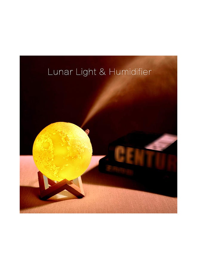 Led Lunar Air Humidifier 3D Moon Lamp White  - Image 2