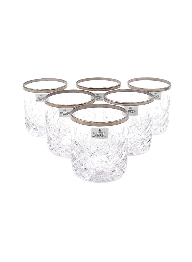 6-Piece Tumbler Set Clear 20X28X9cm