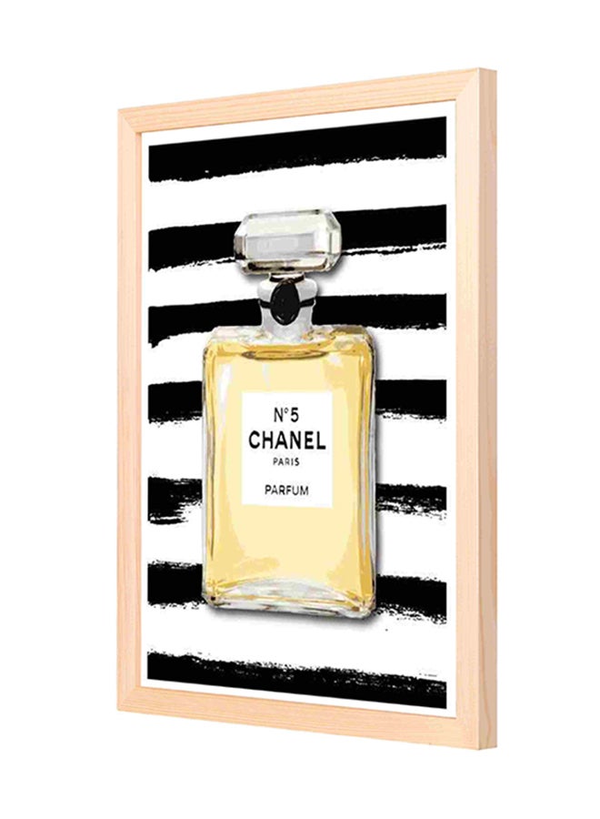 LOWHA No 5 Chanel Paris Parfum Wooden Wall Art Painting Multicolour 33 x 43cm 