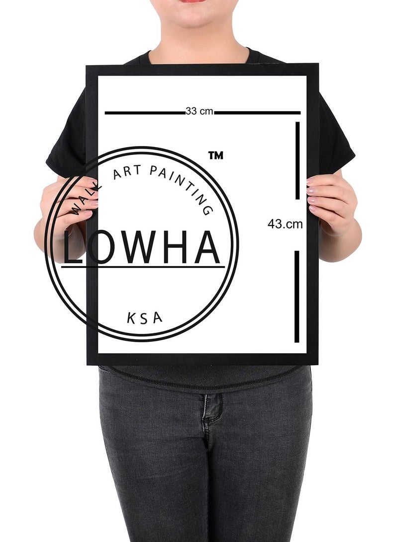 LOWHA My Faith Wooden Frame Wall Art Black/White 33 x 43cm - Image 2