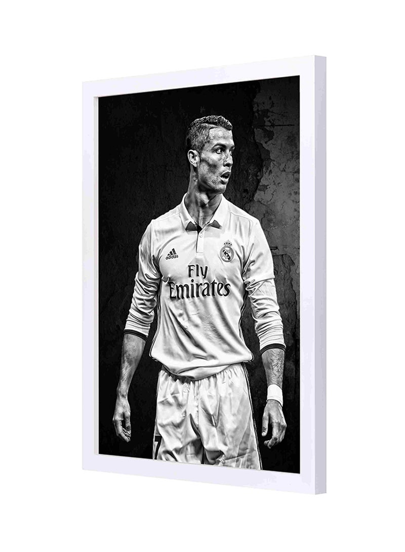 LOWHA Ronaldo Wooden Frame Wall Art Multicolour 33 x 43centimeter - Image 1