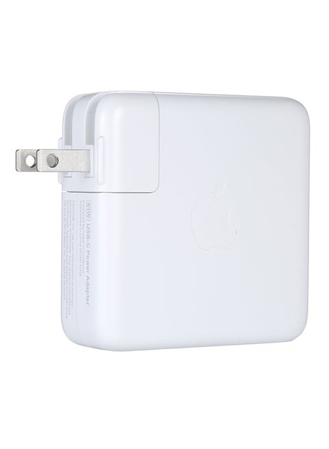 61W USB-C Power Adapter Compatible with Apple 13-Inch MacBook Pro White