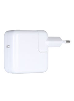 30W USB-C Power Adapter Compatible with Apple Macbook White