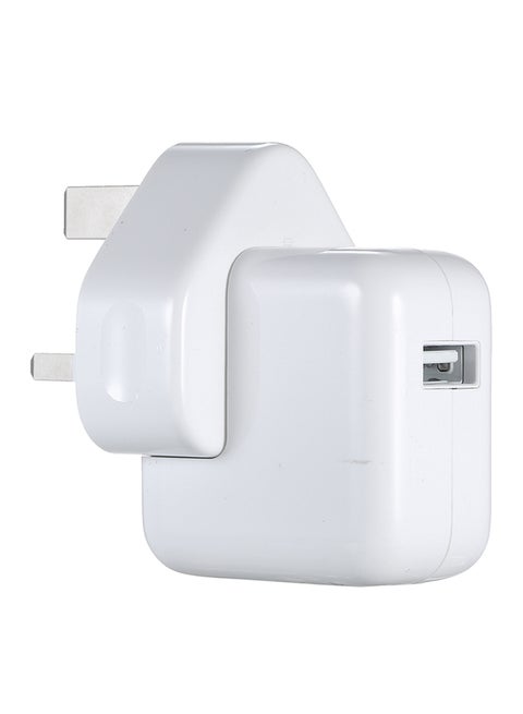 12W Power Adapter Compatible with Apple iPad iPhone iPod Series White