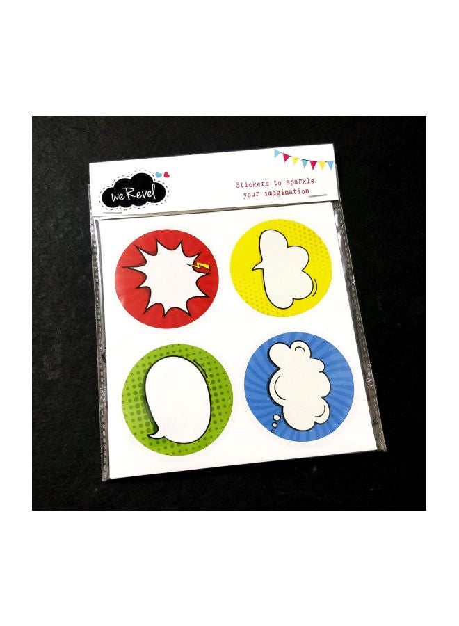 weRevel 40-Piece Comic Note Sticker Set 15_PFS 2inch - Image 2