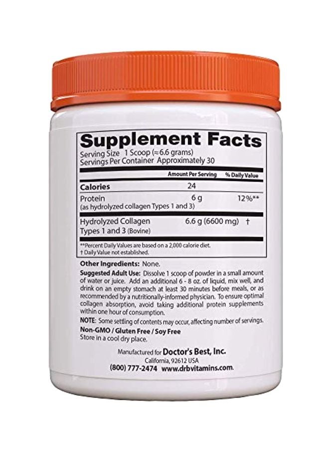 Doctor's BEST Pure Collagen Types 1 And 3 Powder Dietary Supplement 7.1 Oz (200 G)  - Image 3