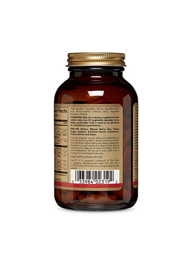 Solgar - Quercetin Complex With Ester-C Plus Dietary Supplement - 100 Capsules - Image 1